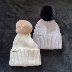 Steve Madden Faux Fur Knit Hat Bundle